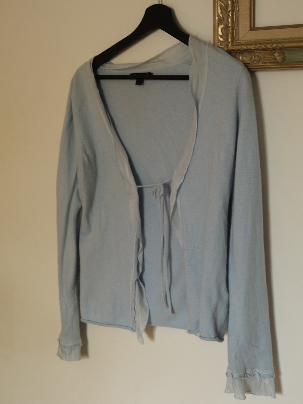 Boden Pale Blue Tie-Front Cardigan